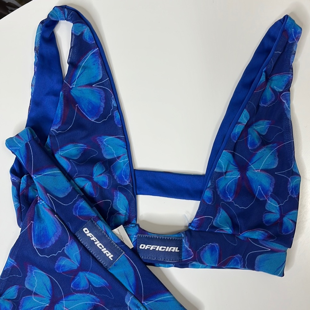 Butterfly Tie Dye Print Lingerie Set - BOOHOO